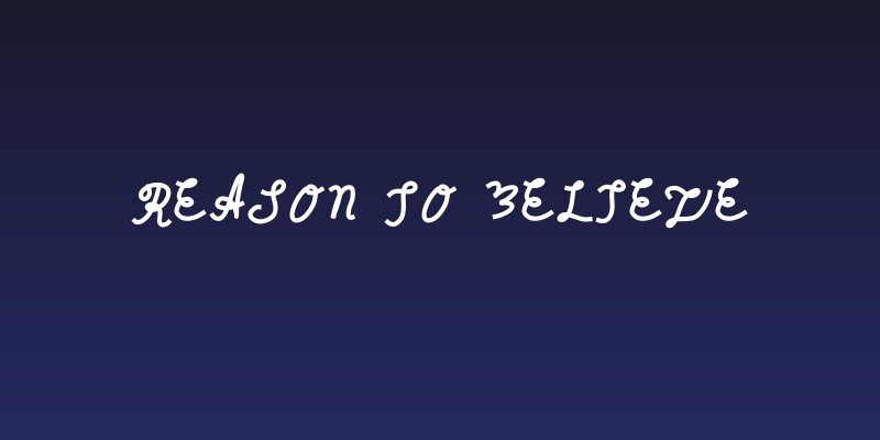 reason to believe Social Header