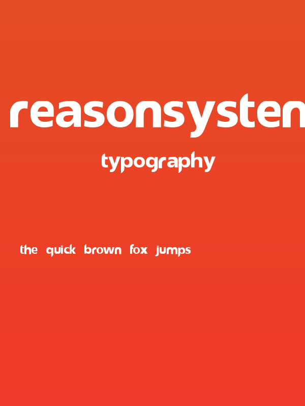 reasonSystem Regular Poster