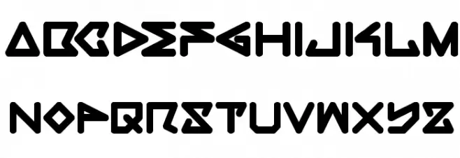 rec Bold Schriftart Groß