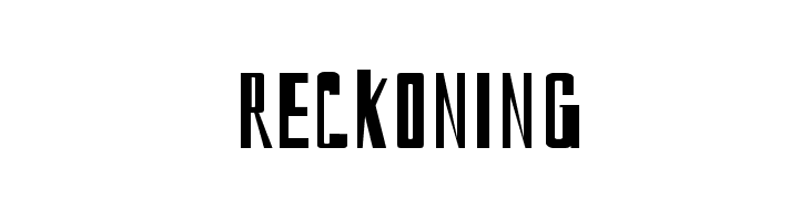 reckoning Fonte