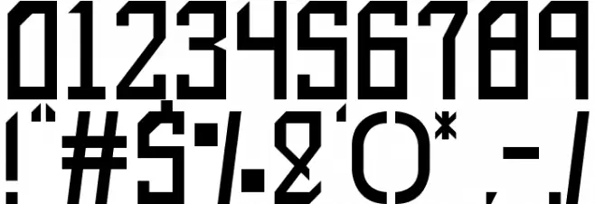 red out Font OTHER CHARS