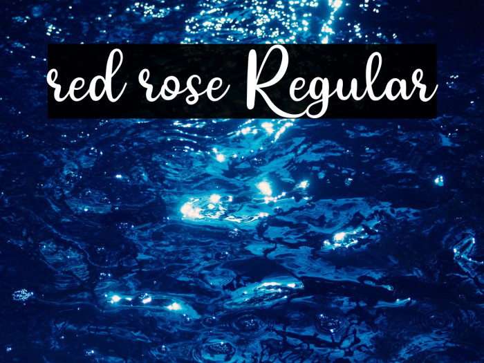 red rose Regular Example 1