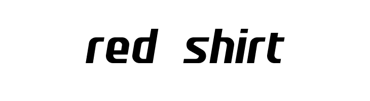 red shirt  Frei Schriftart Herunterladen