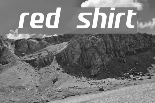 red shirt फ़ॉन्ट examples
