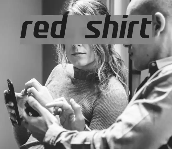 red shirt फ़ॉन्ट examples