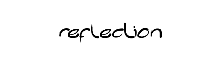 reflection  Free Fonts Download