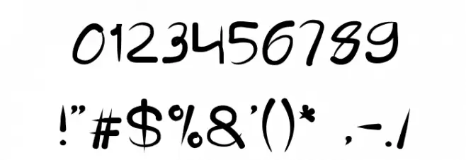 reflection Font OTHER CHARS