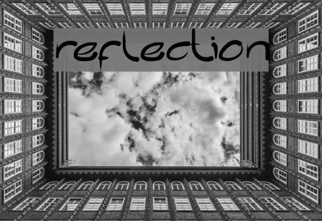 reflection Font examples