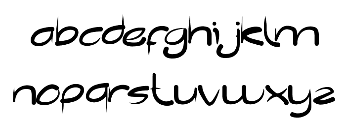 reflection Font LOWERCASE
