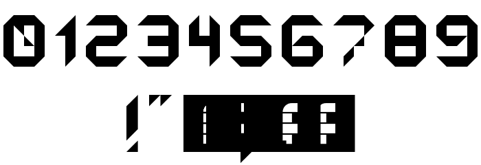 reflectors Regular Font OTHER CHARS