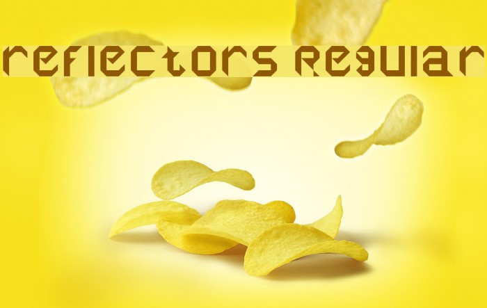 reflectors Regular Font examples