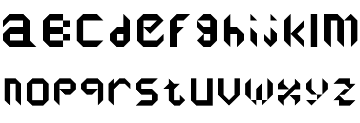 reflectors Regular Font LOWERCASE