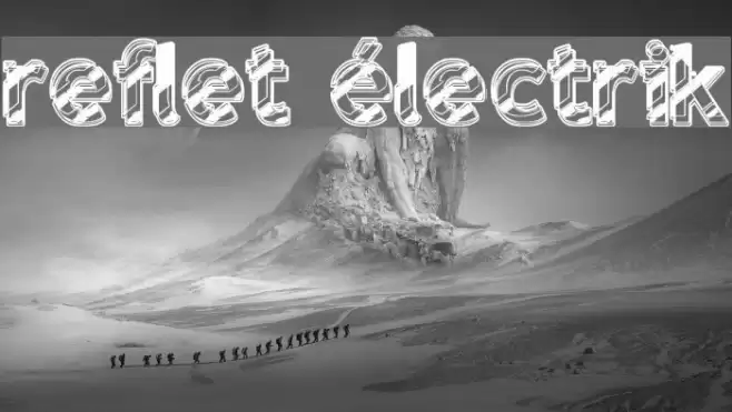 reflet électrik Font examples