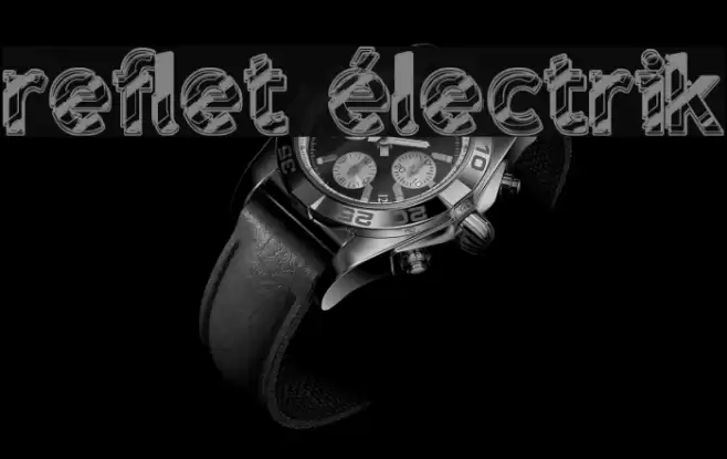 reflet électrik Font examples