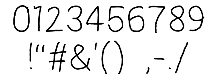 regosel Font OTHER CHARS
