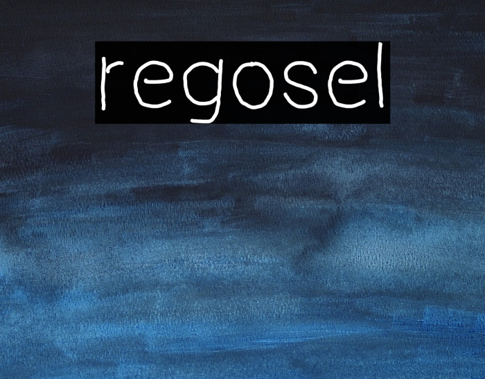 regosel Font examples