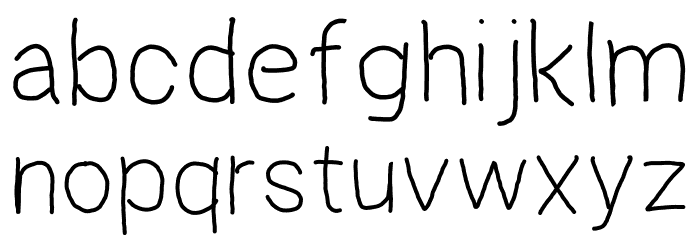 regosel Font LOWERCASE