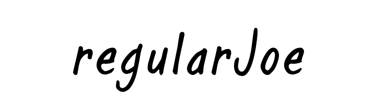 regularJoe Font