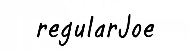 regularJoe  Frei Schriftart Herunterladen