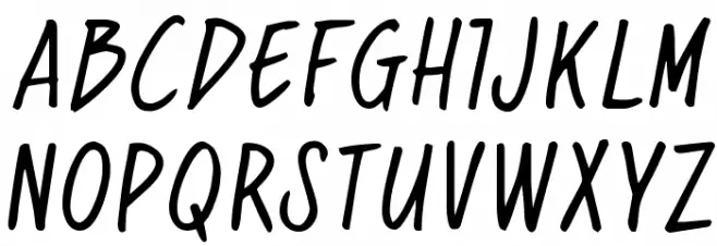 regularJoe Schriftart Groß