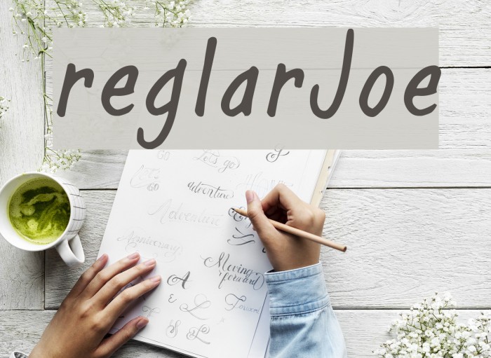 regularJoe Font examples