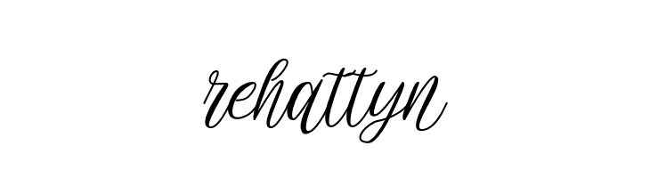 rehattyn  免费字体下载