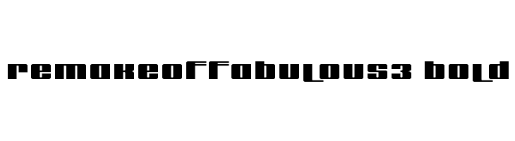 remakeoffabulous3 Bold  les polices de caractères gratuit tlcharger