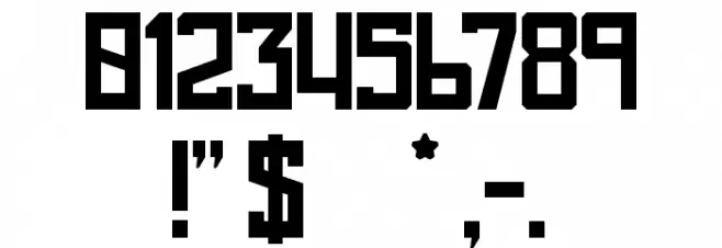 replay Font OTHER CHARS