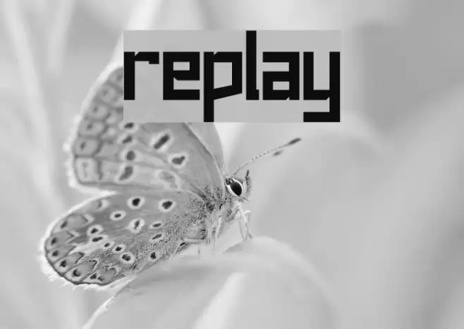 replay Font examples