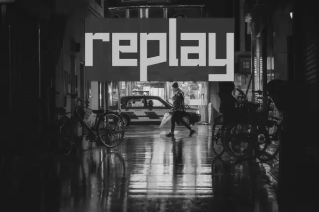 replay Font examples