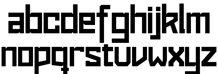 replay Font LOWERCASE