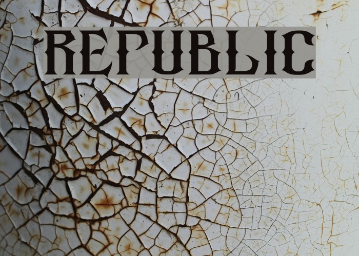 republic Font examples
