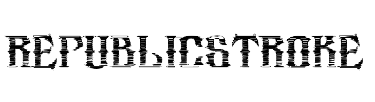 republic_stroke Font