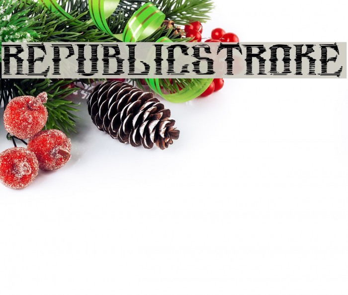 republic_stroke Font examples