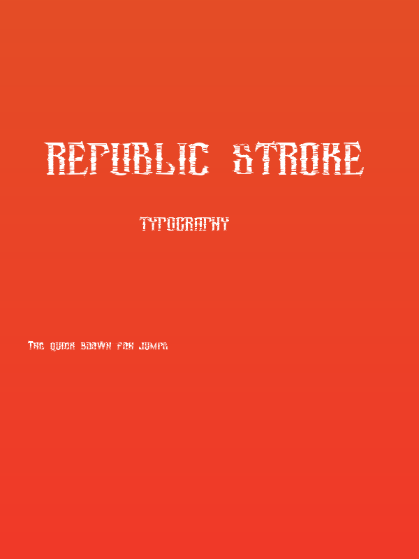 republic_stroke Poster