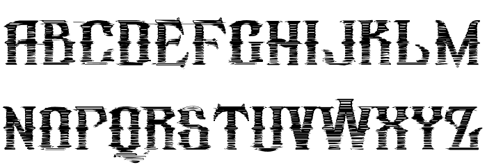 republic_stroke Font LOWERCASE