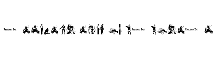 resident evil characters  नि: शुल्क फ़ॉन्ट्स डाउनलोड