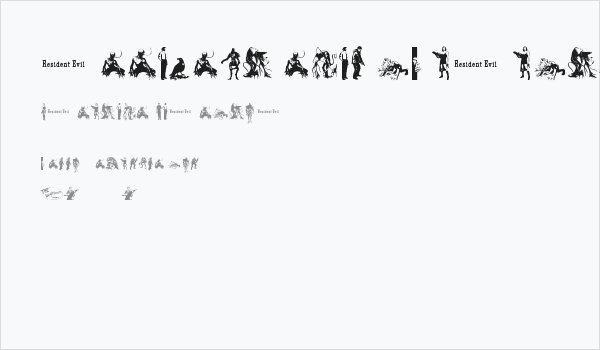 resident evil characters Business Card