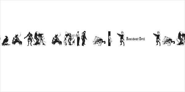 resident evil characters Logo