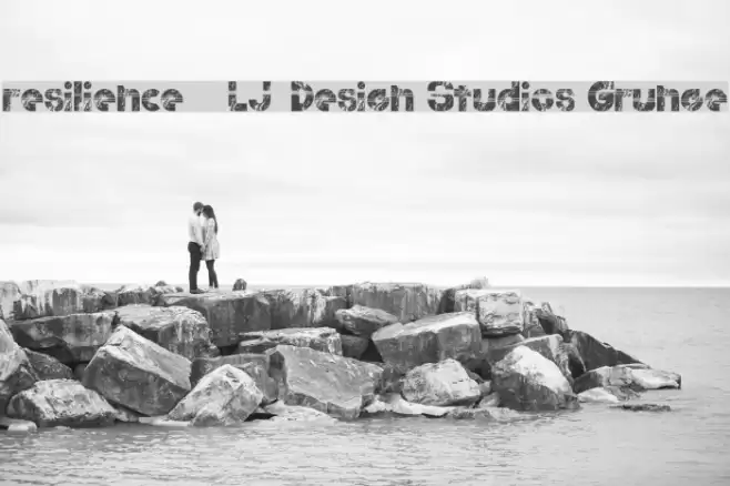 resilience - LJ-Design Studios Grunge Font examples