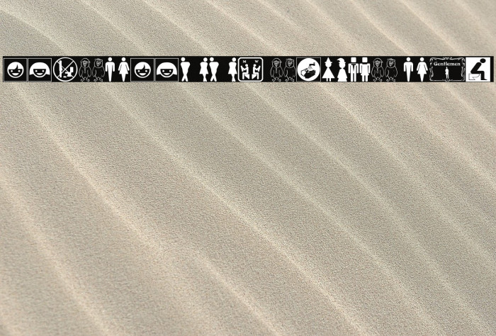 restroom signs tfb Font examples