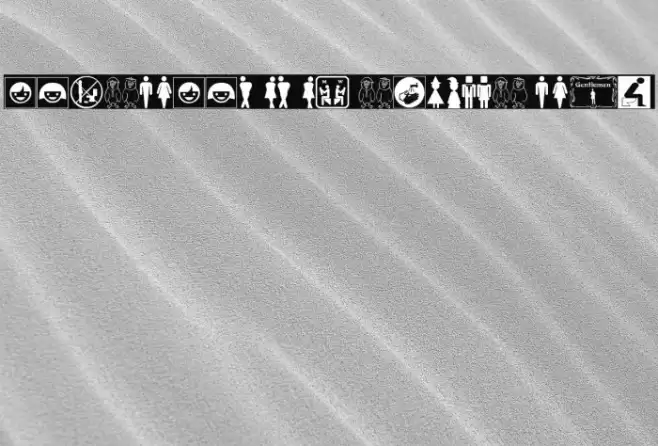 restroom signs tfb Font examples