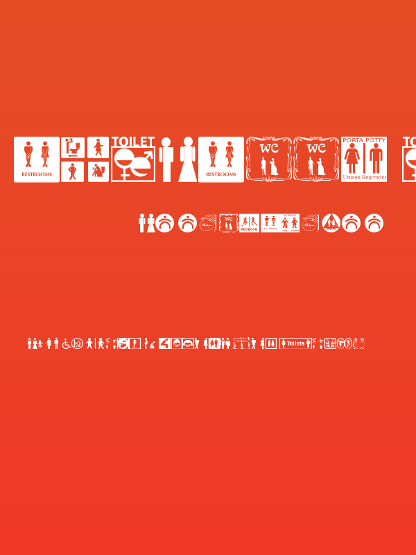 restroom signs tfb Poster