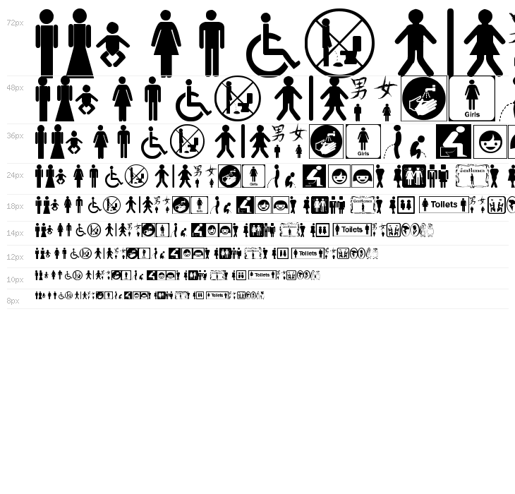 restroom signs tfb Waterfall