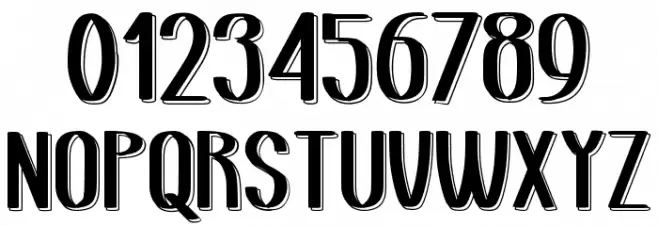 retro lined area_demo-version Font OTHER CHARS