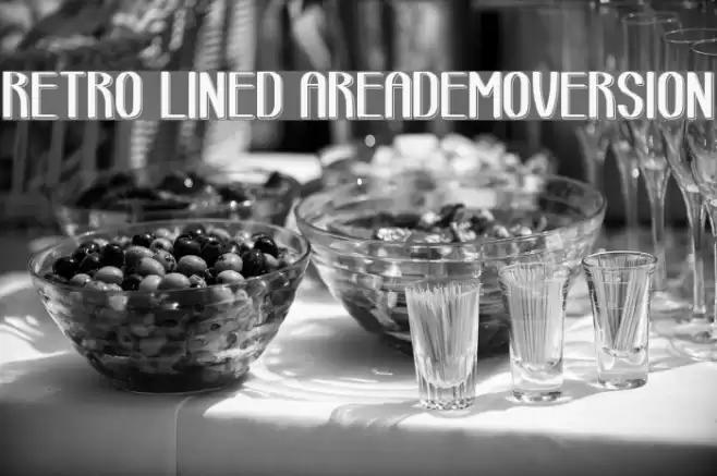 retro lined area_demo-version Font examples