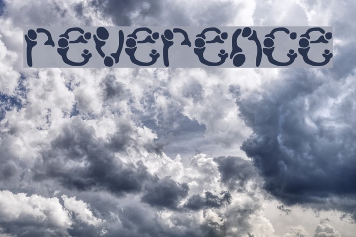 reverence Font examples