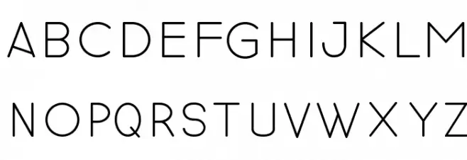 revilo san Font LOWERCASE