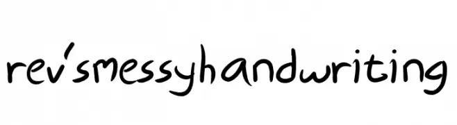 rev's messy handwriting  नि: शुल्क फ़ॉन्ट्स डाउनलोड