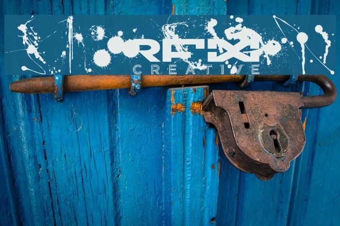 RFX Splatz Font examples